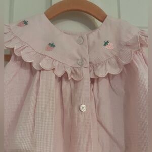 Sal and Pimenta Gingham Strawberry Dress